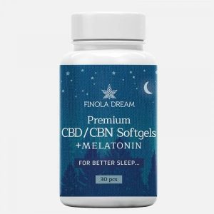 CBD kapsulės miegui - CBD+ Melatoninas ir CBN